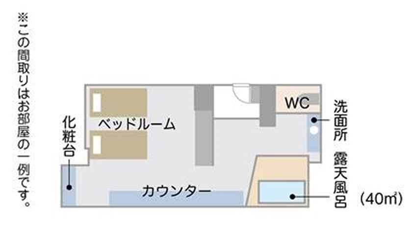 エグゼクティブ里山 モデレートツインMODERATE TWIN間取り一例